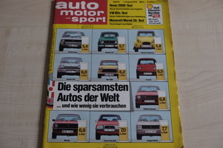 Deckblatt Auto Motor und Sport (16/1979)
